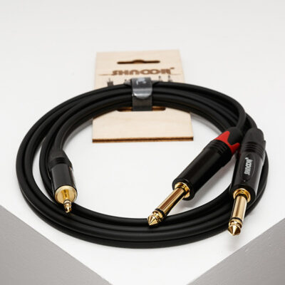 Y-кабель Shnoor MJ2JM-1.5m 3,5мм миниджек-2моно-джека 6,3